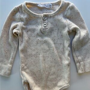 Cream Speckled Kids One Piece Jaime Kay 6-12m